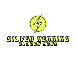 Lightning Thunder Letter S logo design