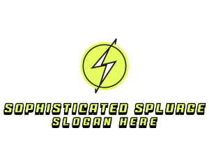 Lightning Thunder Letter S logo design