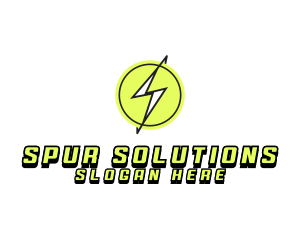 Lightning Thunder Letter S logo design