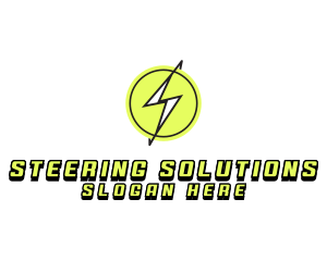 Lightning Thunder Letter S logo design