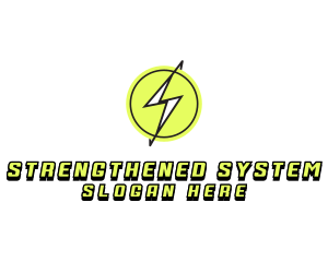 Lightning Thunder Letter S logo design