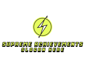 Lightning Thunder Letter S logo design