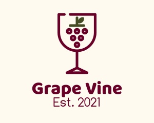 Grape Wine Glass logo