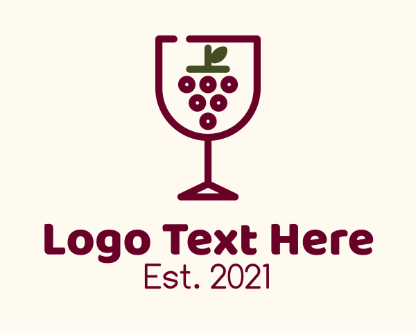 Grape Wine Glass logo