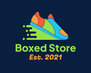 Fast Colorful Shoes logo design