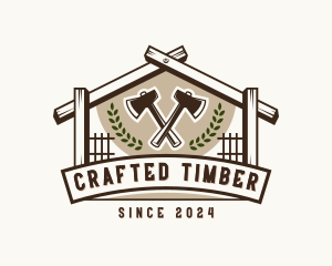 Wood Axe Handyman logo design