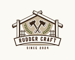 Wood Axe Handyman logo design