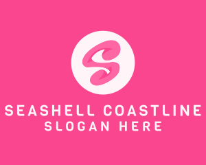 Pink Swirly Letter S logo design