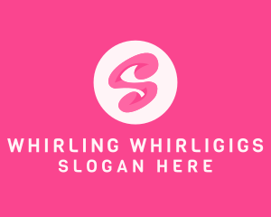 Pink Swirly Letter S logo