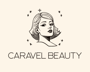 Beauty Woman Hair logo design