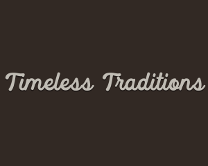 Cursive Traditional Antique logo design