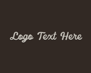 Typeface - Cursive Traditional Antique logo design