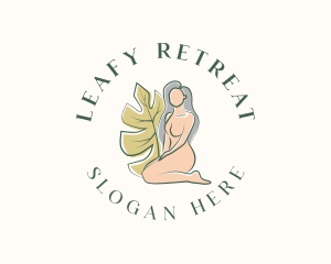 Organic Nude Woman logo design