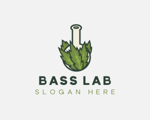 Weed Cannabis Lab logo design