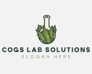 Weed Cannabis Lab logo design