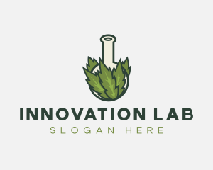 Weed Cannabis Lab logo design