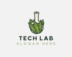 Weed Cannabis Lab logo design