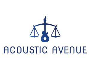 Legal Scale Guitar logo design