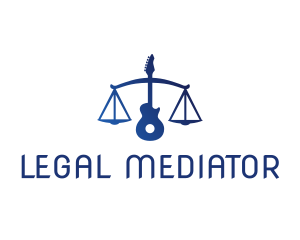 Legal Scale Guitar logo design