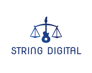 Legal Scale Guitar logo design