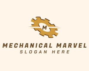 Mechanical Engineering Cogwheel logo design