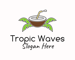 Coconut Juice Tropic  logo