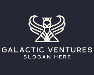 Winged Alien Creature logo design