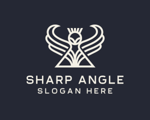 Winged Alien Creature logo design