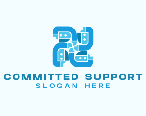 Community People Support logo design