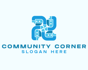 Community People Support logo design