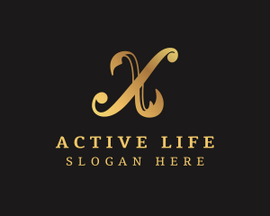 Golden Elegant Lifestyle Logo