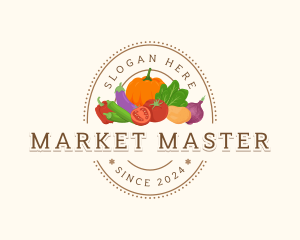 Healthy Vegetable Market logo design