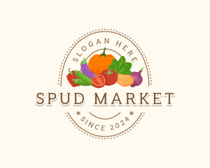 Healthy Vegetable Market logo design