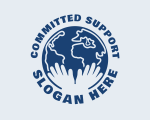 Global Hands Support logo design