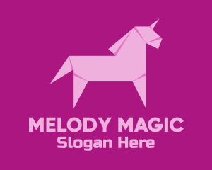 Pink Unicorn Origami logo