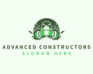 Lawn Mower Gardening logo design