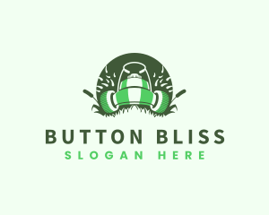 Lawn Mower Gardening logo design