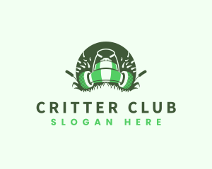 Lawn Mower Gardening logo design