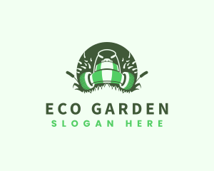 Lawn Mower Gardening logo design