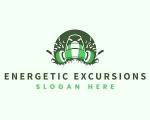 Lawn Mower Gardening logo design