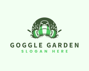 Lawn Mower Gardening logo design