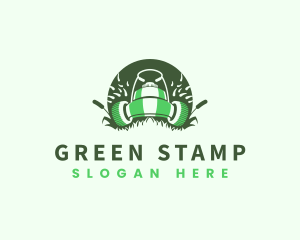 Lawn Mower Gardening logo design