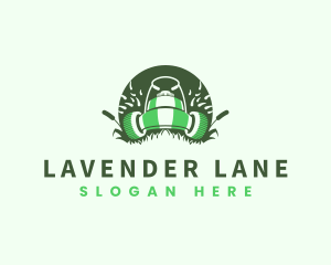 Lawn Mower Gardening logo design