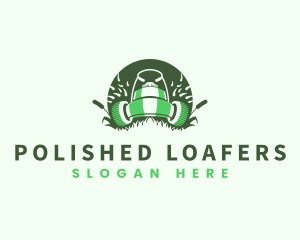 Lawn Mower Gardening logo design