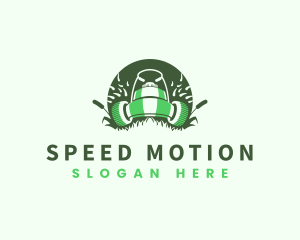 Lawn Mower Gardening logo design