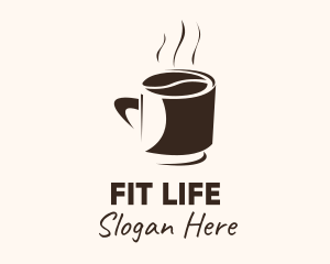 Coffee Bean Hot Cup Mug logo