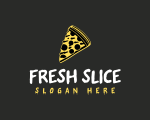 Cheese Pizza Slice logo design