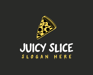 Cheese Pizza Slice logo design