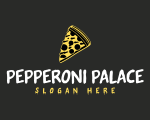 Cheese Pizza Slice logo design