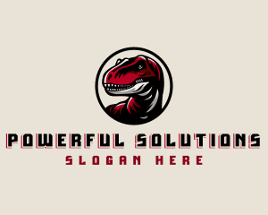 Gaming Dinosaur Reptile logo design